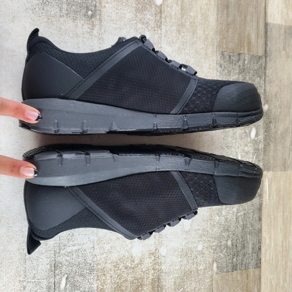 Timberland Pro Radius Women's Work Shoes Sz 9 M Black Mesh Composite Safety Toe